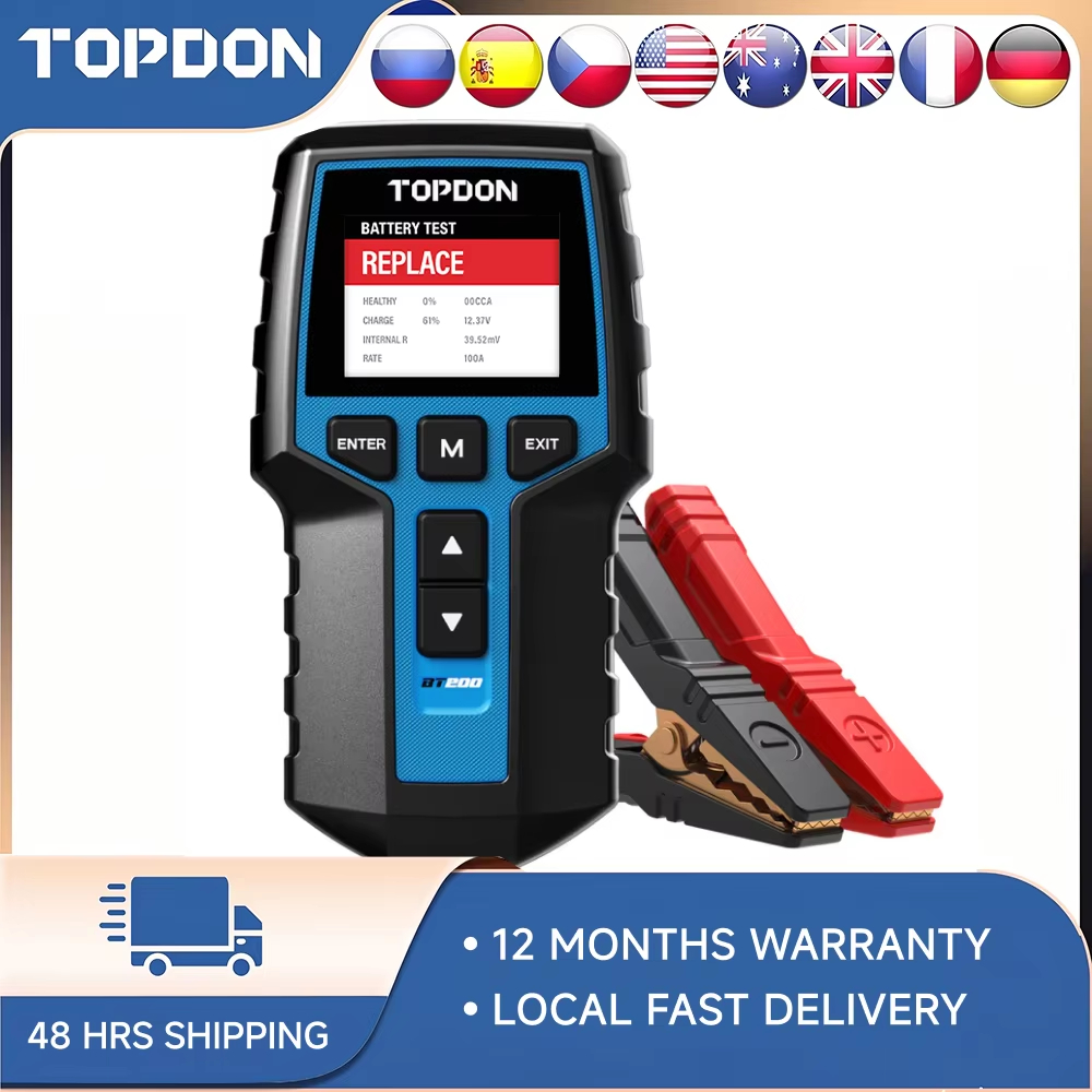 Topdon Tc001 Thermal Camera - TOPDON BT200 Digitale Accu Analysator 12V