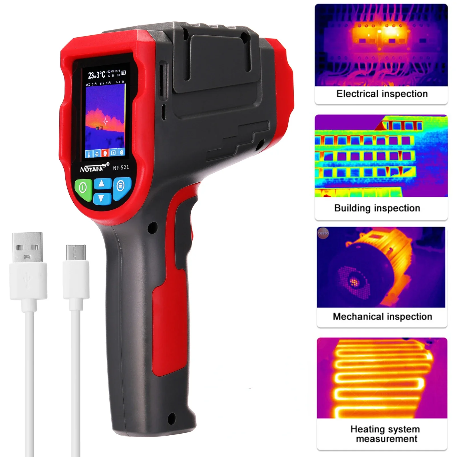 Nf 521 Thermal Imaging Camera - NF-521 Handheld infrarood warmtebeeldcamera Draagbare IR-camera