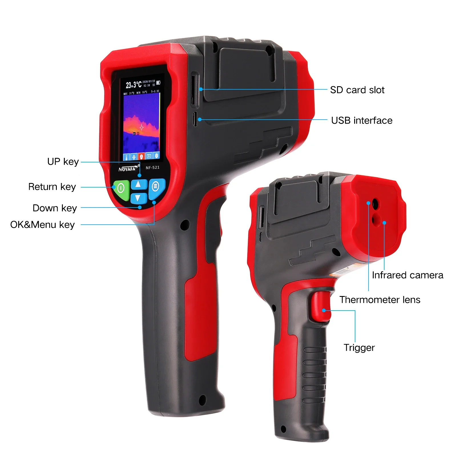 NF-521 Handheld infrarood warm - Nf 521 Thermal Imaging Camera recensie en prijs
